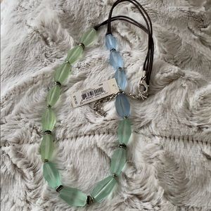 Kenneth Cole glass bead necklace brand new